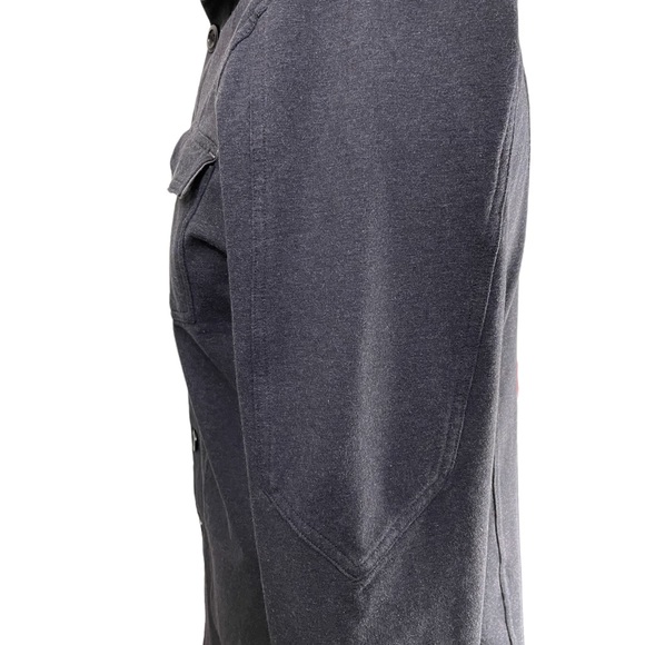 Ecoths men’s long sleeve button up shirt charcoal gray organic cotton size Med - Picture 7 of 16